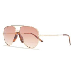GUCCI 56mm Aviator Fashion Sunglasses